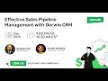 Sales Pipeline Management with Oorwin CRM | What is Sales Pipeline | Oorwin Webinars | Oorwin