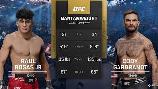 5EA Sports UFC 6 Gameplay Raul Rosas Jr vs Cody Garbrandt