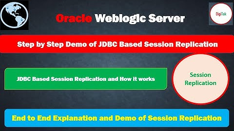 Oracle Weblogic Server: JDBC Based Session Replication Step by Step Demo and Explanation