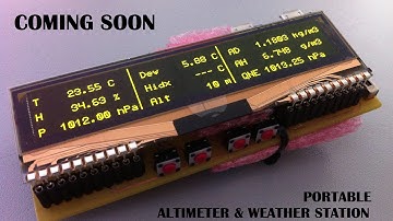 COMING SOON: Arduino based (ATMEGA328) portable altimeter and weather station - first PCB prototype