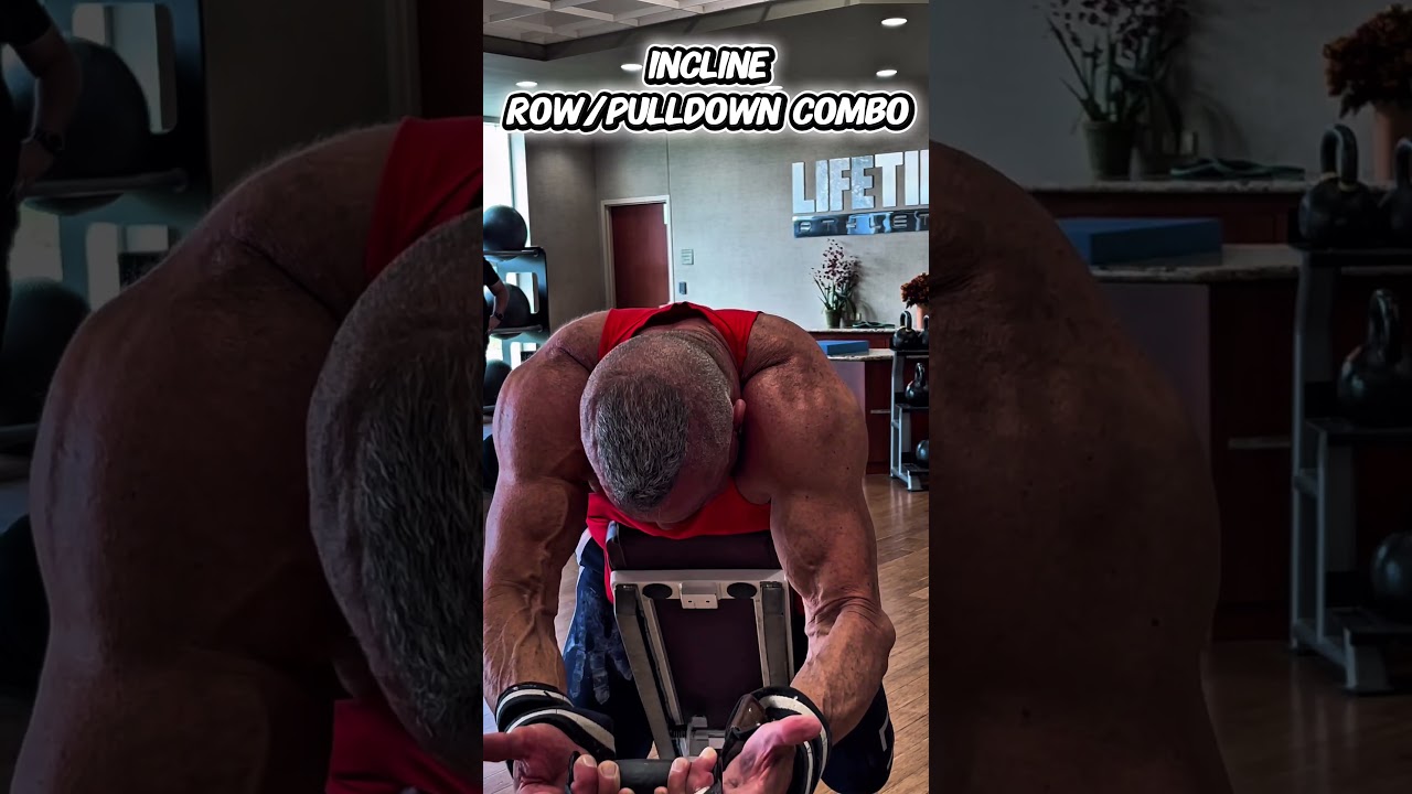 INCLINE ROW/PULLDOWN COMBO #workout #motivation #muscle #workouttips #exercise