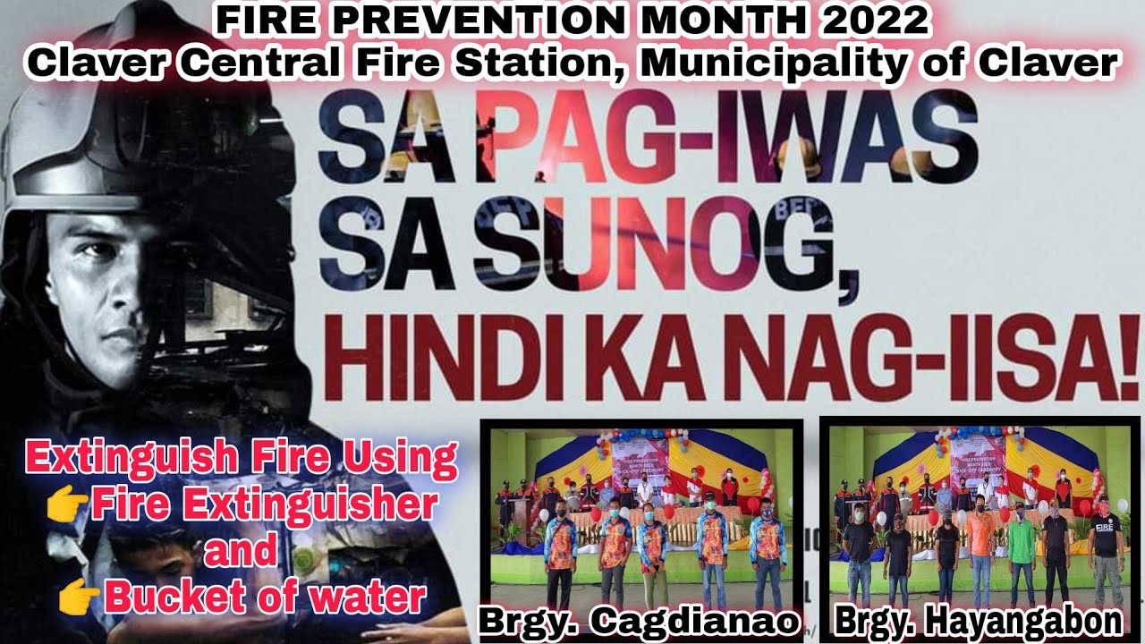 FIRE PREVENTION MONTH 2022 Extinguish fire using fire extinguisher