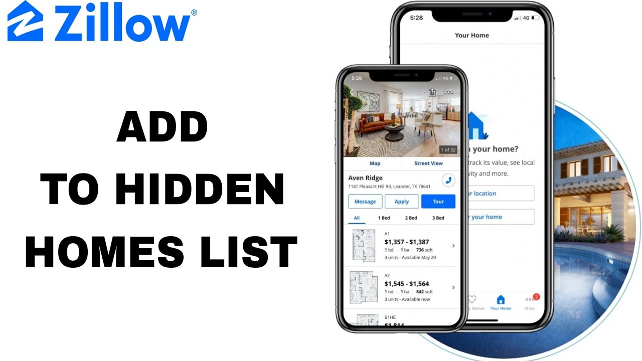 How To Add To Hidden Homes List On Zillow App - YouTube