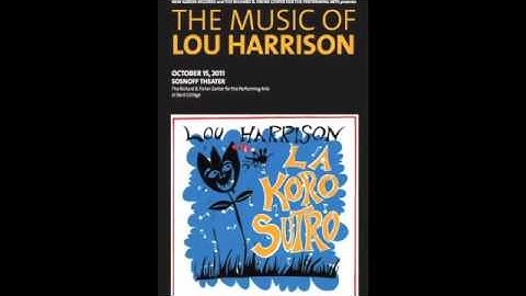 Lou Harrison La Koro Sutro