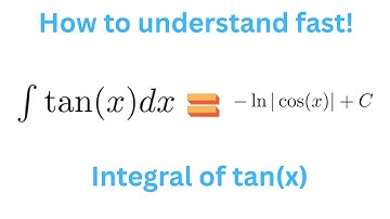 How to Integrate tan(x) | Why ∫ tan(x) dx = –ln(cos x) + C