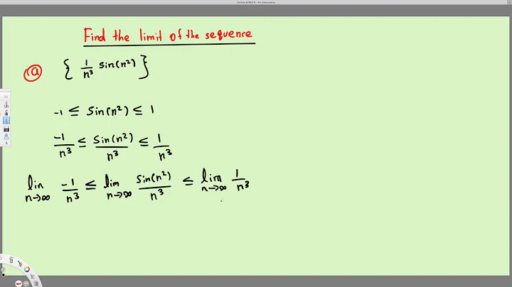 The Squeeze Theorem and Absolute Value Theorem, #1 - Calculus