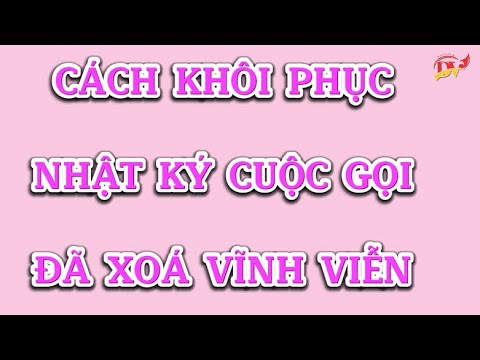 Cách khôi phục