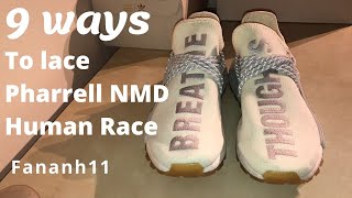 nmd human race lacing