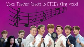Voice Teacher Reacts to BTOB's Killing Voice!🔥| THEY SOUND BEAUTIFUL!!🩵