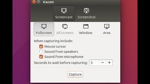 "Kazam"  Screen Recorder for Linux Mint/ Ubuntu
