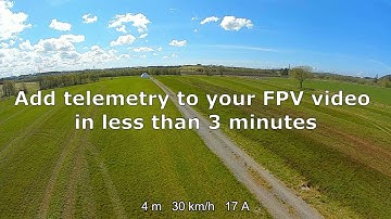 How to show FPV telemetry over video