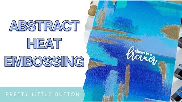 How to add embossing powders to acrylic paintings / WOW! Embossing Powder and Acrylic paints