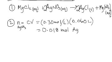 4.7 Solution Stoich - Concentration-Mass Example