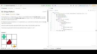Infosys most commonly asked question - 2(LeetCode - Unique Paths II)