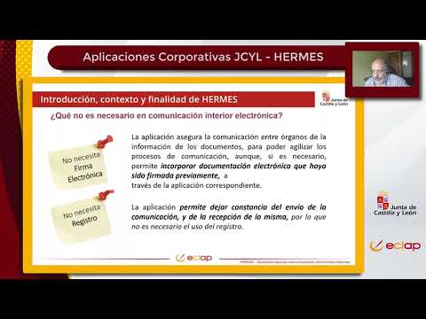 HERMES. Grabación del seminario sobre esta aplicación corporativa de la JCyL