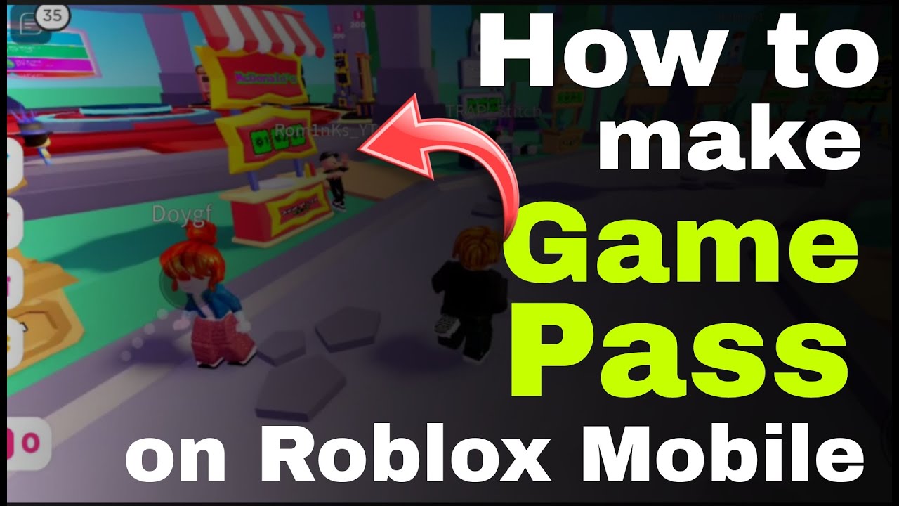 COMO CREAR UN GAMEPASS EN CELULAR MOVIL #roblox #robloxgamepass #roblo