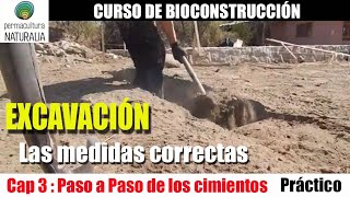 CIMIENTOS (Paso a Paso) - Casa de Adobe - Curso de Bioconstrucción