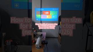How to adjust screen size for HY300 Projector (2026 lastest ver)#projector #hy300 #screen #trending
