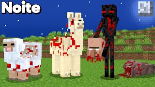 24h Testando Mobs assustadores do Minecraft que são realmente reais