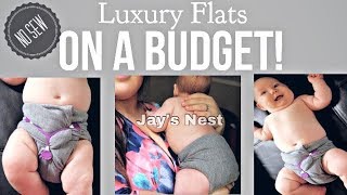 DIY Stretchy Flat Cloth Diaper: No Sewing!