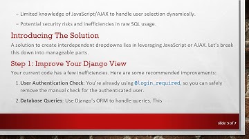 How to Deal With Dependable Dropdowns in Django