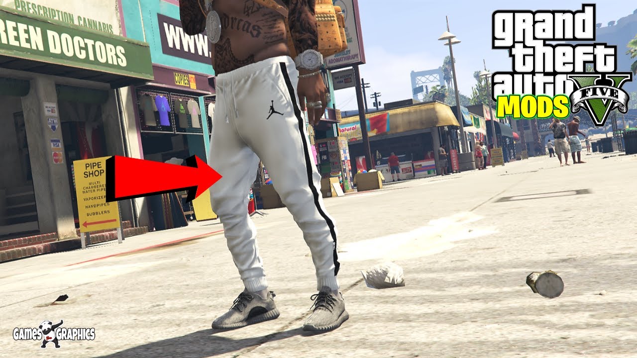 How To Install Jordan Joggers [Clothing Mods] (2020) Gta 5 Mods - Youtube