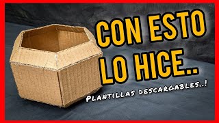 Haz estos MOLDES DE CARTÓN y tendrás MANCUERNAS HEXAGONALES CASERAS [TUTORIAL] / 2023 -  RECICLAJE