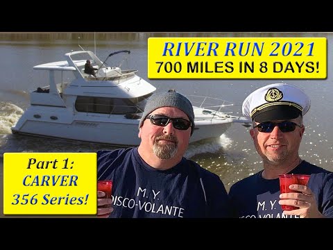 Carver 356 River Run 2021:  700+ miles - Illinois and Mississippi River