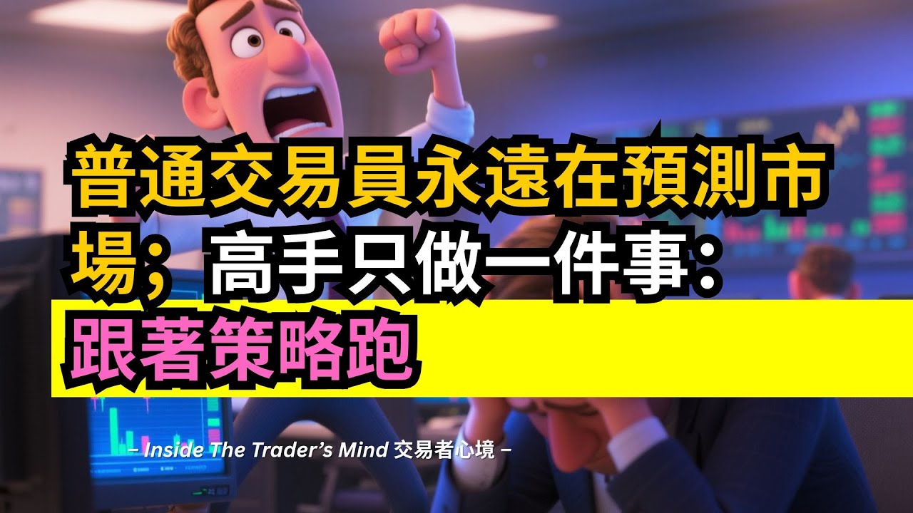 普通交易員永遠在預測市場；高手只做一件事：跟著策略跑