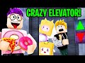 Can We Survive This CRAZY ROBLOX ELEVATOR GAME!? (Don't Press The Button!)