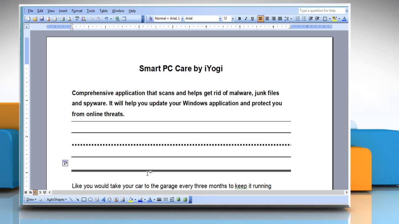 How To Insert Horizontal Lines In Microsoft Word 2003 2016