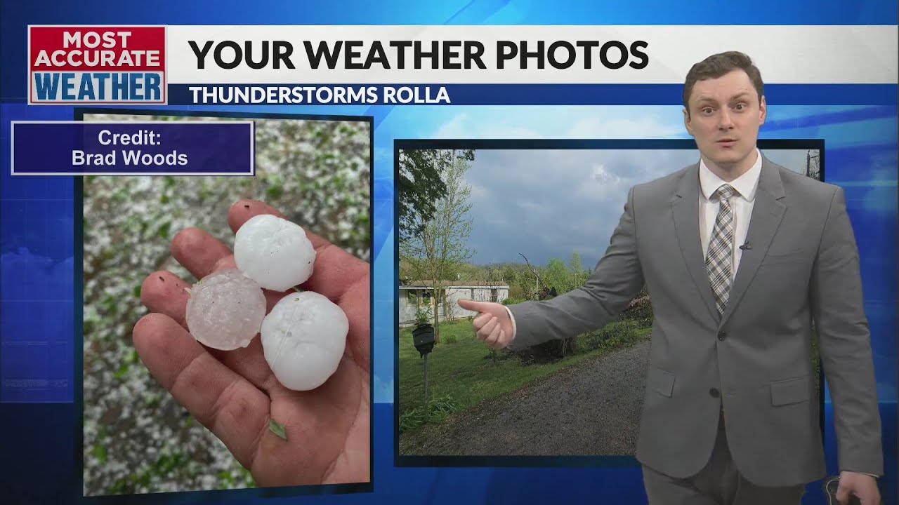 Severe Thunderstorms dropping Golf Ball Sized Hail - YouTube
