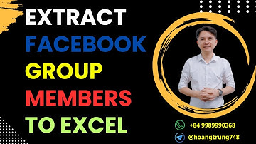 How To Export Facebook Group Members List | Scrape, Extract Data From Fb Groups