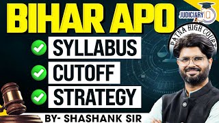 Bihar APO 2025: Ultimate Strategy, Expected Cutoff &amp; Syllabus | By Shashank Sir