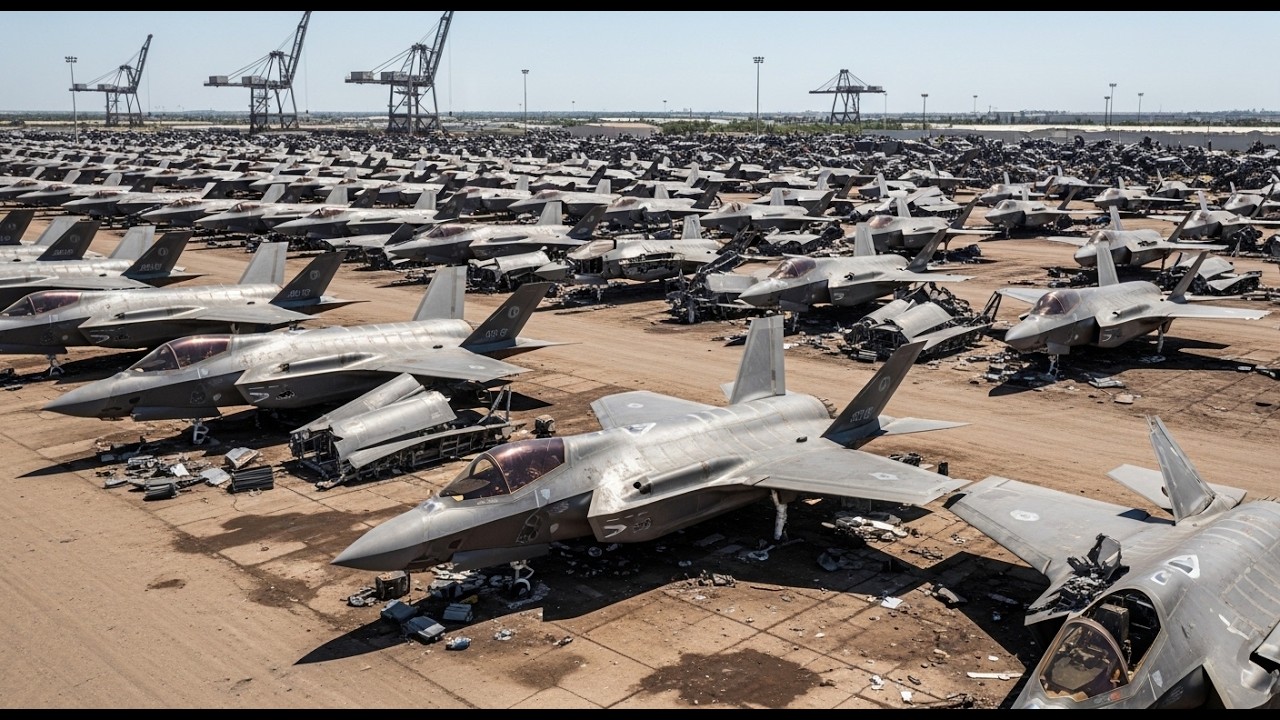 Inside the Breakdown of an American F-35 Lightning II – From Stealth Powerhouse to Raw Metal!