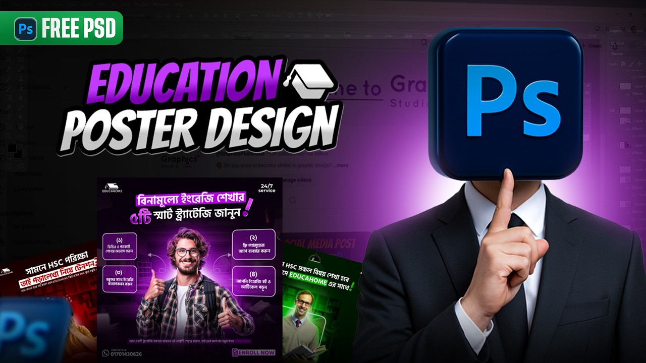 Unlock the Secrets of Social Media Post Design | Step-by-Step Photoshop ...