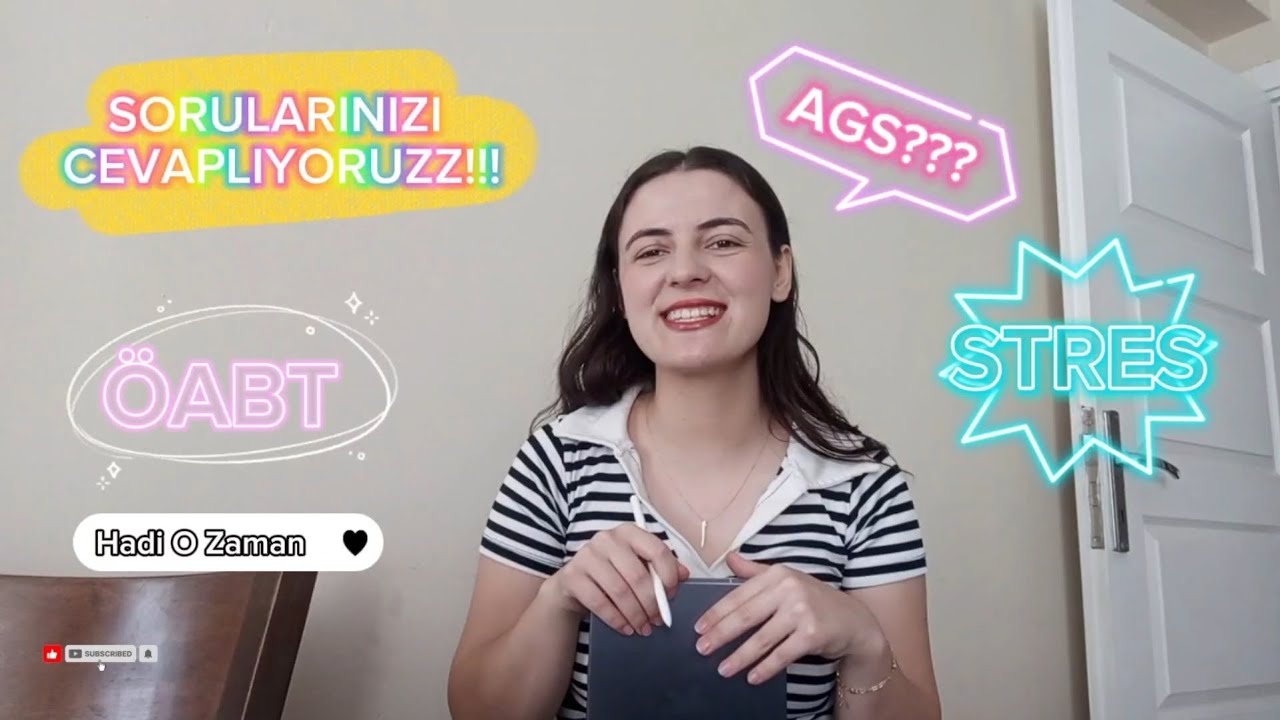 SORULARINIZI CEVAPLIYORUM AGS'28.sinden Öneriler... Denemeler... Stres... Yeni Başlayanlar...