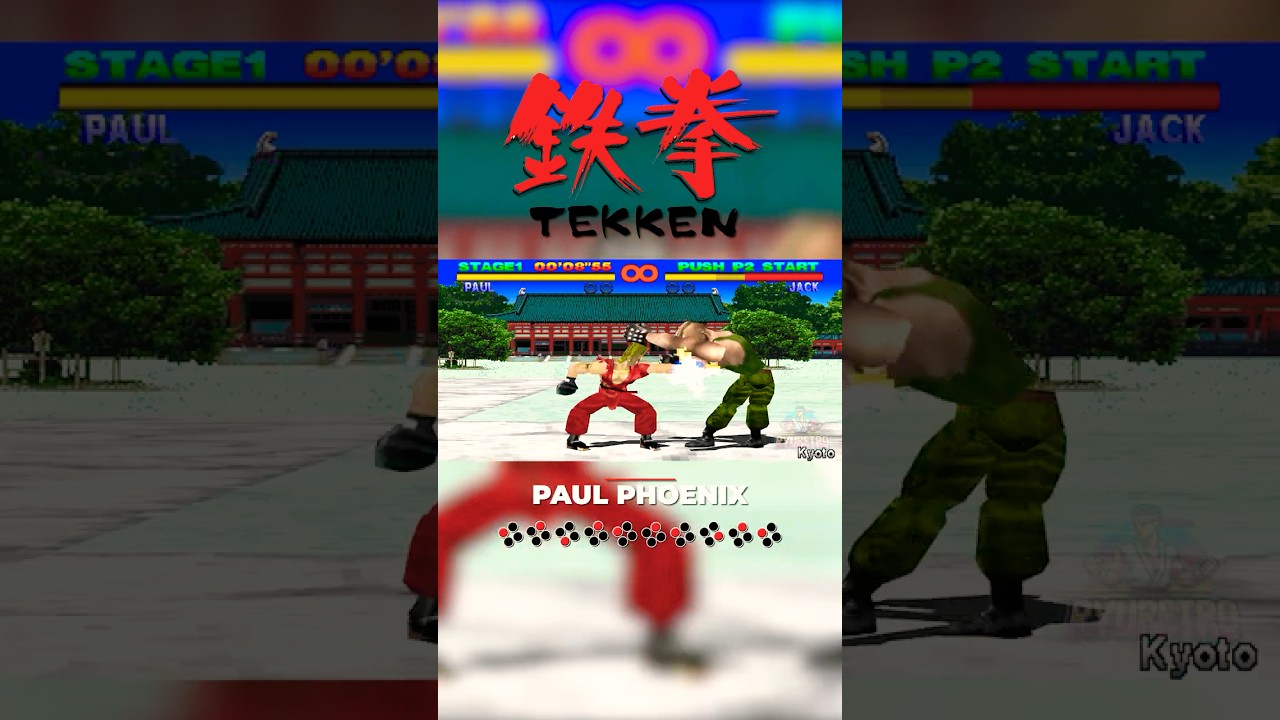 Tekken (1994) 10 комбинаций ударов, часть 3 