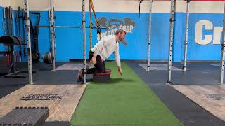 Nordic hamstring curl eccentric with hip hinge