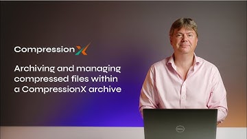 CompressionX Demo: Archiving & managing compressed files within a CompressionX archive