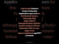 Fully Funded Stanford Venture Fellowship 2026