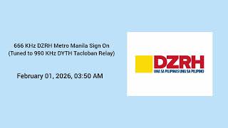 666 KHz DZRH Metro Manila Sign On (February 01, 2026)
