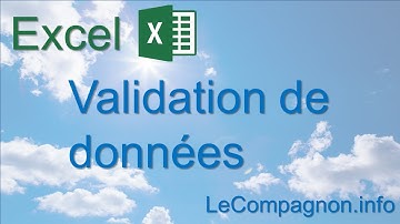 Excel : Validation de données