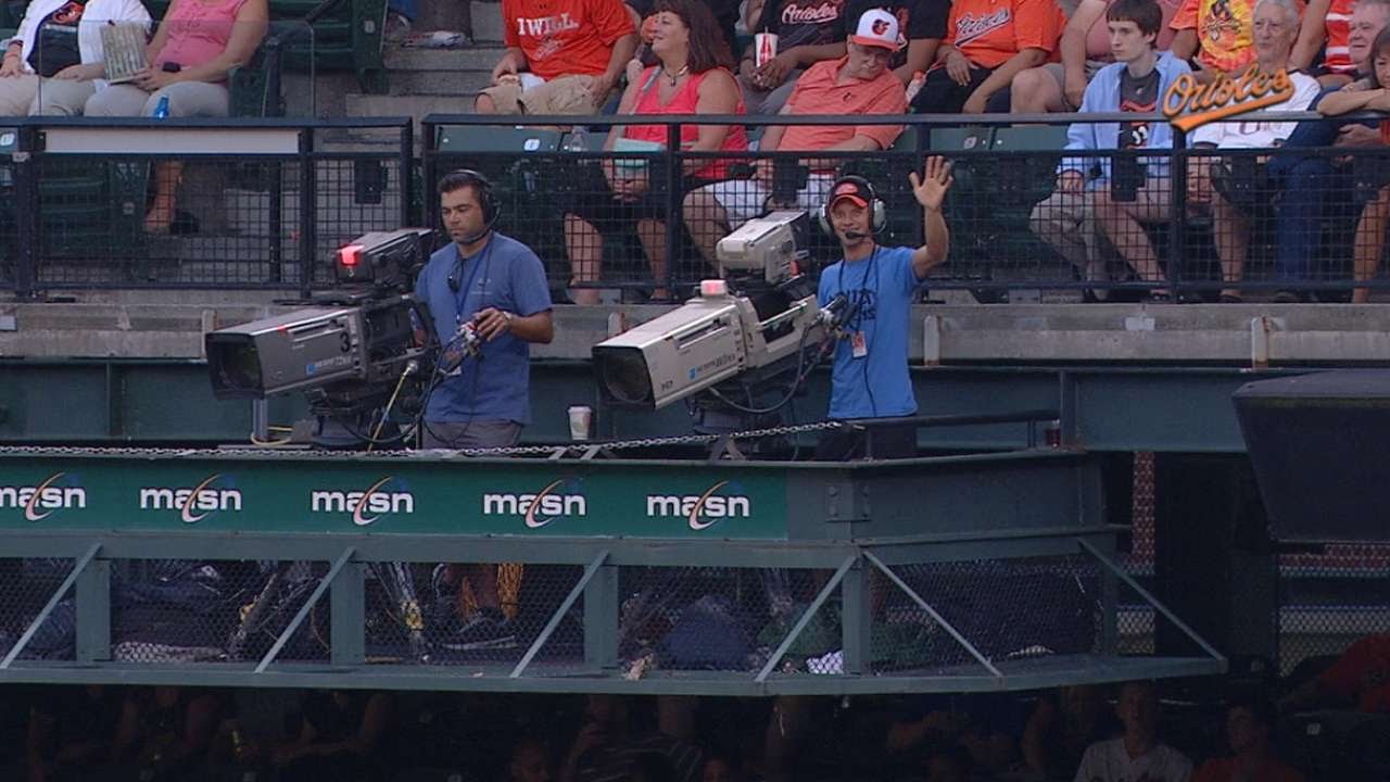 Cameraman, Ninja Warrior tosses first pitch YouTube
