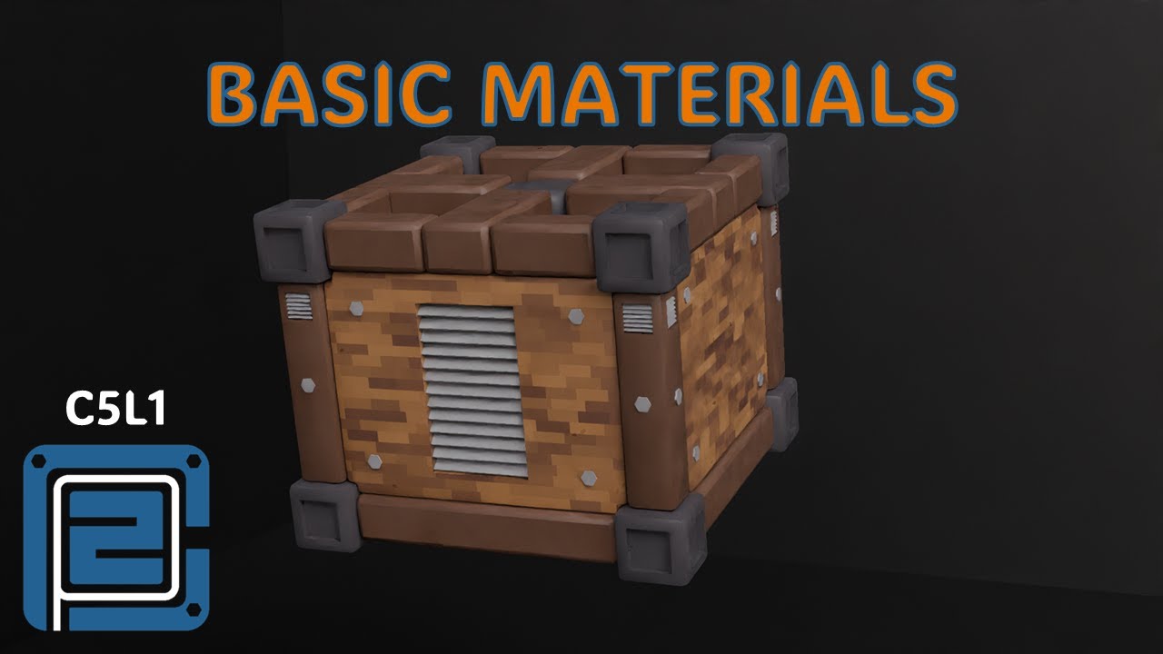 Poly2Play Beginner Blender Course | (C5L1) Basic Materials