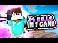 14 KILLS IN 1 GAME! (Minecraft Team Skywars)