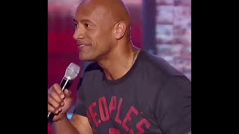 Dwayne Johnson doing the Lip Sync Battle for Taylor