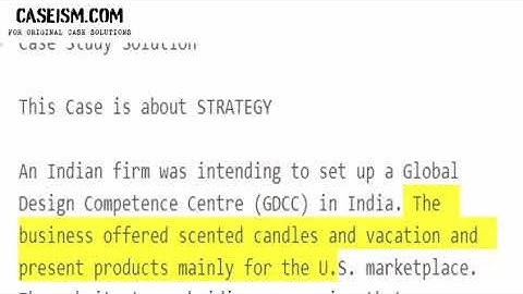 Primacy: Global Design from India Case Study Help - Caseism.com