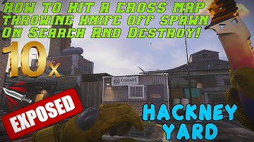 HOW TO HIT A CROSS MAP THROWING KNIFE OFF SPAWN ON HACKNEY YARD! | Call Of Duty Modern Warfare