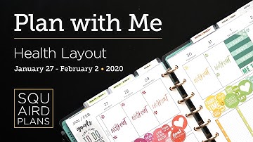 Plan with Me :: Rainbow Circles :: Squaird Plans Health Layout :: Classic Happy Planner :: 2020